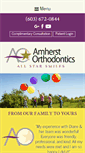 Mobile Screenshot of amherstorthodontics.com